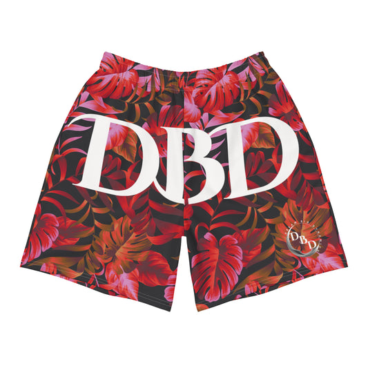 Athletic Shorts - Red Floral