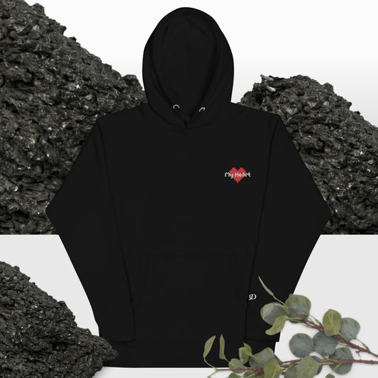 Heart Embroidered Hoodie